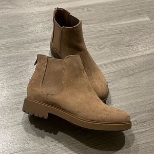 Brown ankle booties